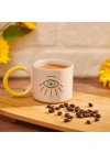 Mug Kupa Mavi Göz Baskılı Kupa Bardak