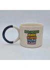 Mug Kupa Yuvarlak Kulplu Bismillah Baskılı Fincan