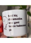 Mug Kupa Yuvarlak Kulplu Baskılı Kupa Bardak