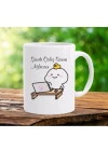 Mug Kupa Şimdi Çalış Sonra Ağlarsın Baskılı Seramik Çay Kahve Kupası