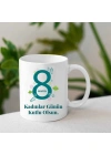 Kadınlar Gününe Özel Baskılı Kupa Bardak