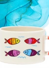 Balık Model Baskılı Nescafe Fincanı