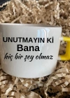 BANA HİÇ BİR ŞEY OLMA Baskılı Nescafe Fincanı