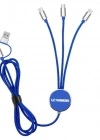 KABEL IŞIKLI POWERBANK KABLOSU TYPE-C GİRİŞ-ÇIKIŞLI