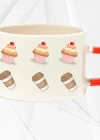 CUCAKE KAHVE TEMALI FİNCAN KUPA BARDAK