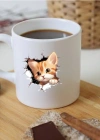 Kedi Baskılı Kupa Bardak