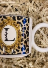 MugKupa LEOPAR DESENLİ, KİŞİYE ÖZEL D HARFLİ KUPA FİNCAN SEVGİLİLER GÜNÜ