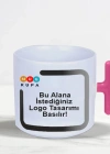 Toptan Baskılı T Kulplu Pembe Nescafe Fincanı
