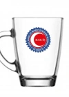 Toptan Cam Bardak Baskı Lav Kulplu Bardak 300 Ml 144 Adet