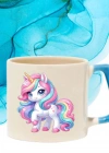 Unicorn Baskılı Nescafe Fincanı