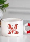 Yeniyıl Temalı Kupa Bardak, Hediye, Doğum Günü M Harfi