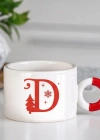 Yeniyıl Temalı Kupa Bardak, Hediye, Doğum Günü D Harfi