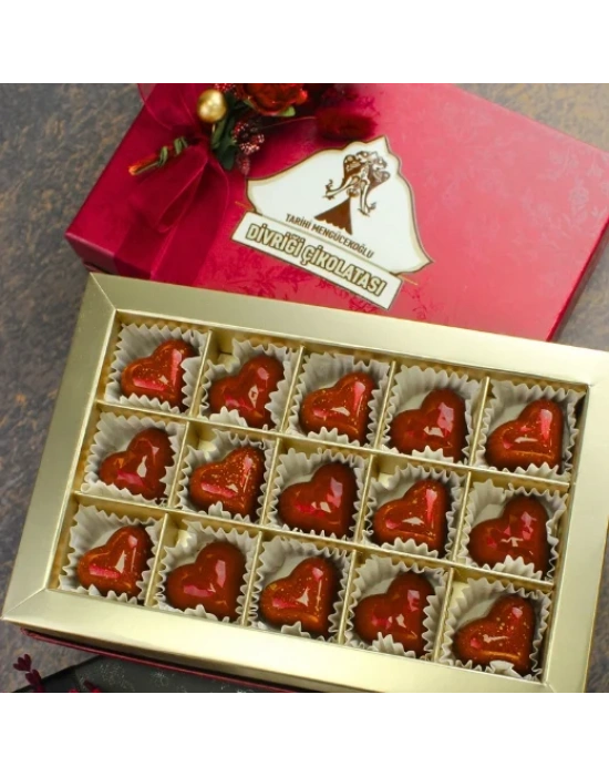 15li Kalpli Artisan Çikolata Kutusu