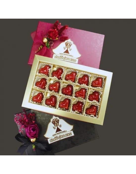 15li Kalpli Artisan Çikolata Kutusu