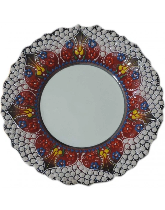 25cm Dantel Kırmızı Siyah Fotoğraf Tabağı