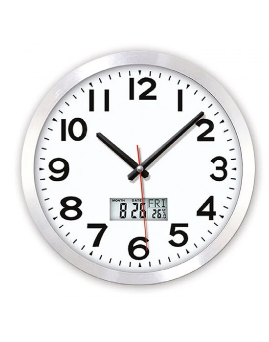 30 CM TESİ METAL DUVAR SAATİ