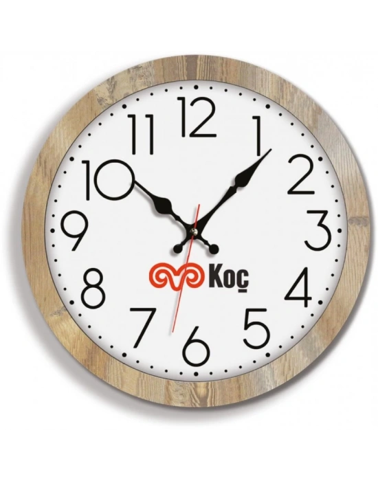 32 CM İRA AHŞAP DUVAR SAATİ