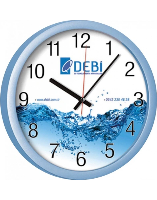 32 CM SUMAK PLASTİK DUVAR SAATİ