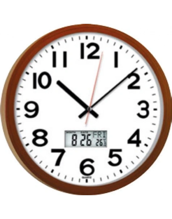 32 CM SUMAK PLASTİK DUVAR SAATİ