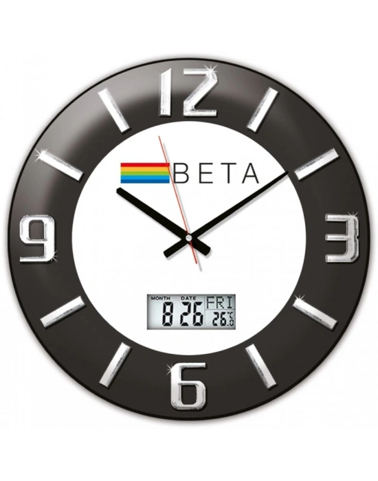 35 CM BOMBE CAM DUVAR SAATİ