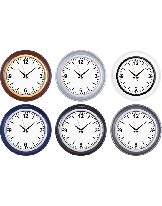 40 CM DOKAN PLASTİK DUVAR SAATİ