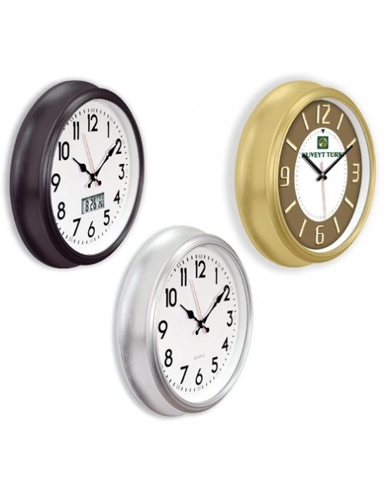 40 CM DURAL PLASTİK DUVAR SAATİ