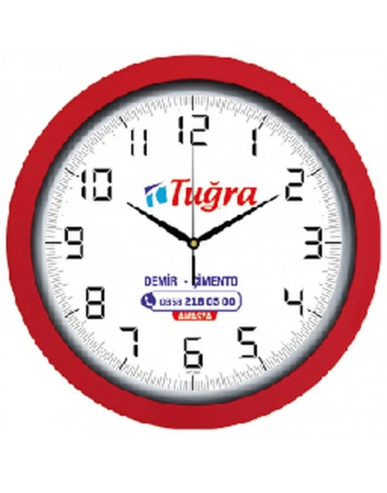 40 CM GUBİ PLASTİK DUVAR SAATİ