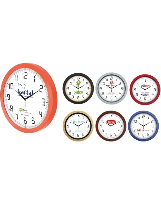 40 CM GUBİ PLASTİK DUVAR SAATİ