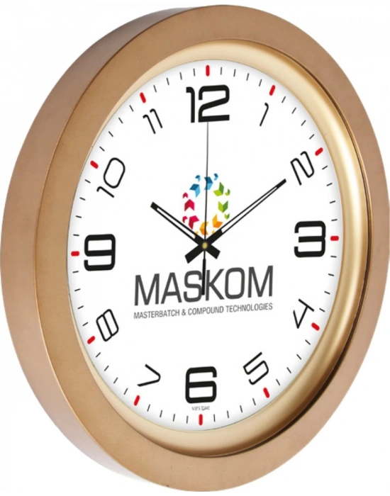 40 CM OVON METALİZE DUVAR SAATİ