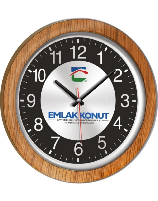 40 CM SİRO AHŞAP DUVAR SAATİ