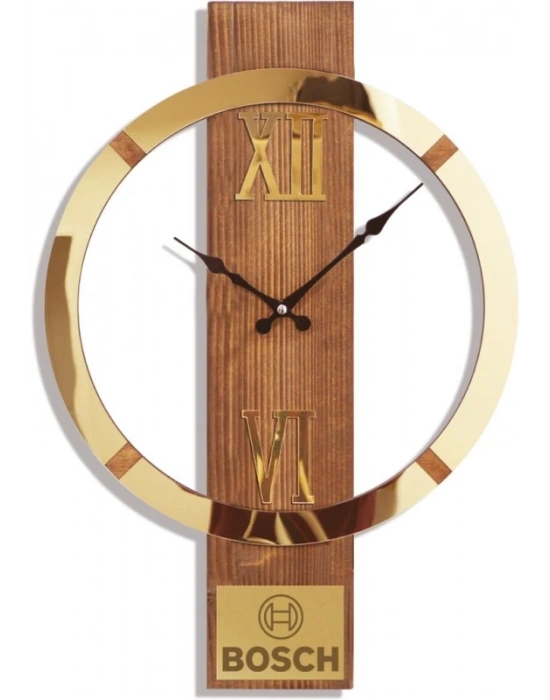 41,50 CM BASO AHŞAP DUVAR SAATİ