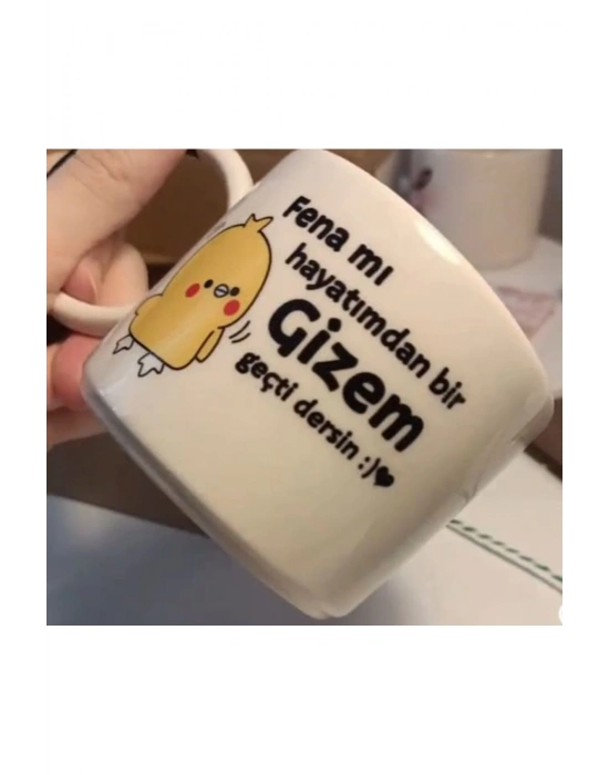 Mug Kupa Mavi Göz Baskılı Kupa Bardak