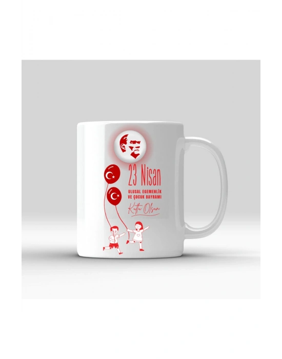 23 Nisan Temalı Seramik Kupa Bardak