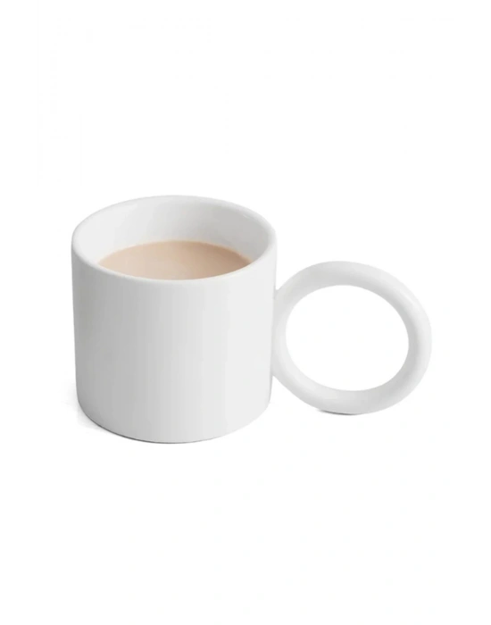 Mug Kupa Siyah Seramik Çay Ve Kahve Fincanı