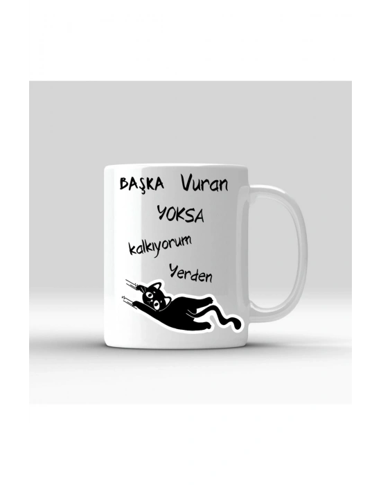 Baskılı Kupa Bardak- Kedi Temalı