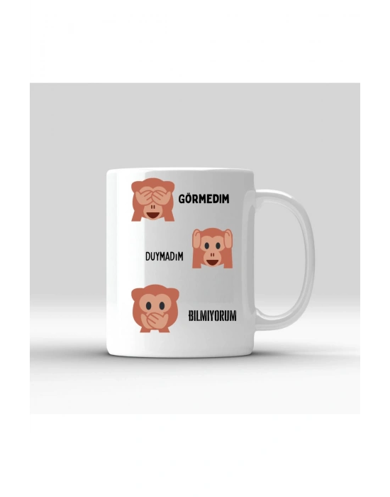 Baskılı Kupa Bardak Görmedim Duymadım Bilmiyorum