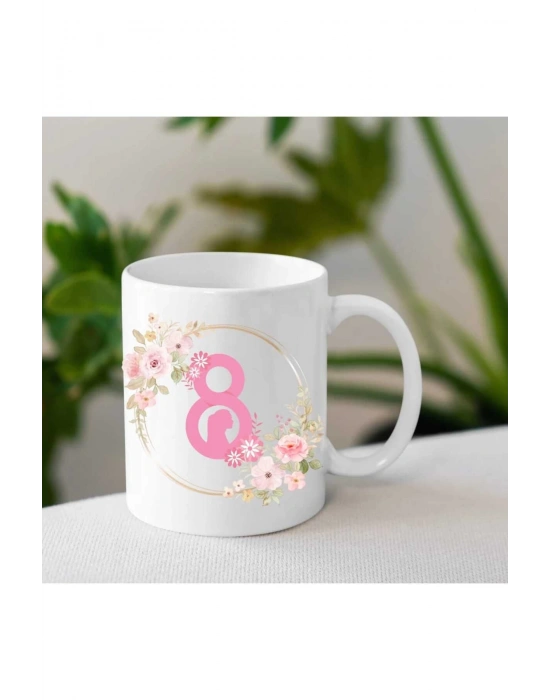 Kadınlar Gününe Özel Baskılı Kupa Bardak