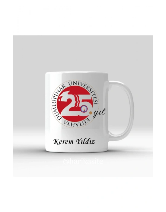 Üniversite Logolu Kişiye Özel Kupa Bardak