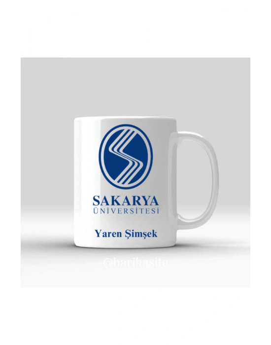 Üniversite Logolu Kişiye Özel Kupa Bardak