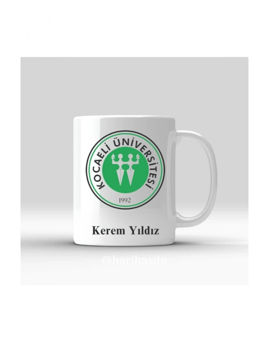 Üniversite Logolu Kişiye Özel Kupa Bardak