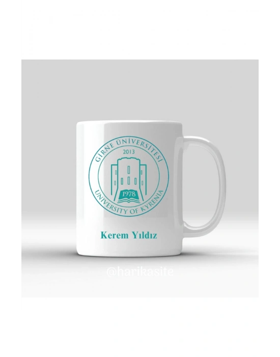 Üniversite Logolu Kişiye Özel Kupa Bardak