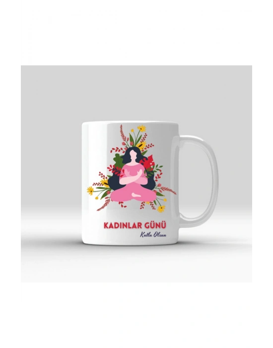 Kadınlar Gününe Özel Baskılı Kupa Bardak