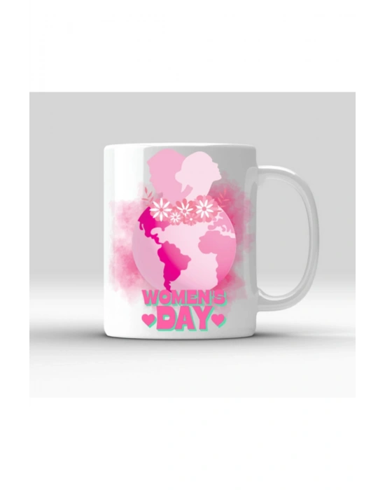 Kadınlar Gününe Özel Baskılı Kupa Bardak