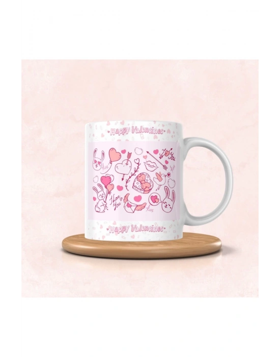 Logo Baskılı Sevgililer Gününe Özel Kupa Bardak