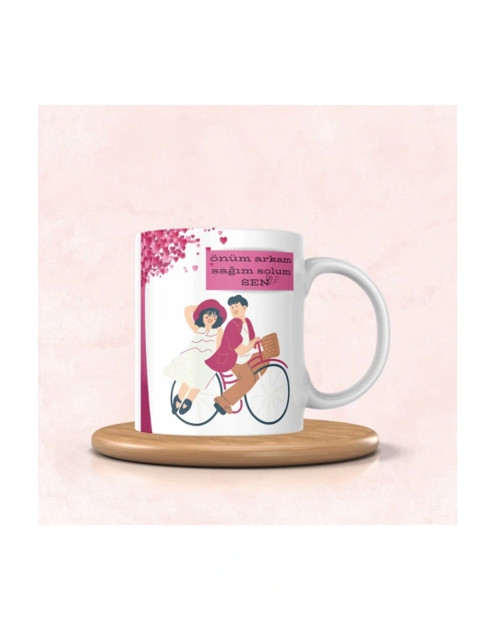 Logo Baskılı Sevgililer Gününe Özel Kupa Bardak