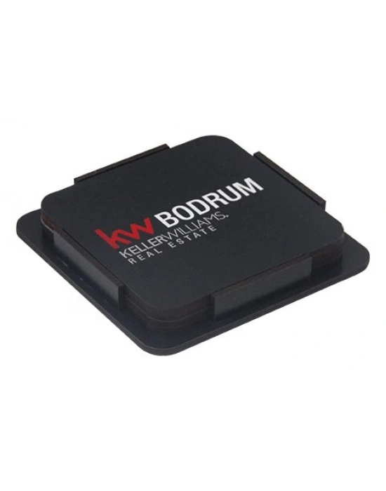 AHŞAP KARE BARDAK ALTI SETİ