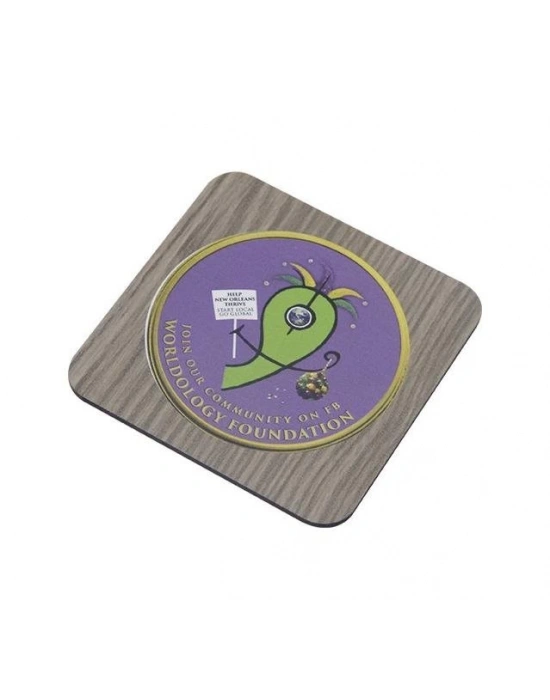 AHŞAP KARE BARDAK ALTI SETİ