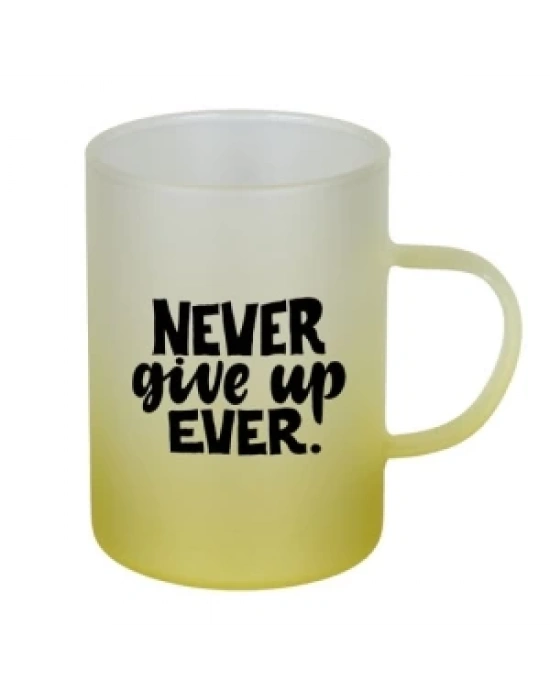 Toptan Logo Baskılı Buzlu Mavi Çay Fincanı - Kutulu Sarı