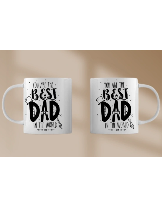 Babalar Günü 1 Numaralı Baba Baskılı Kupa Bardak