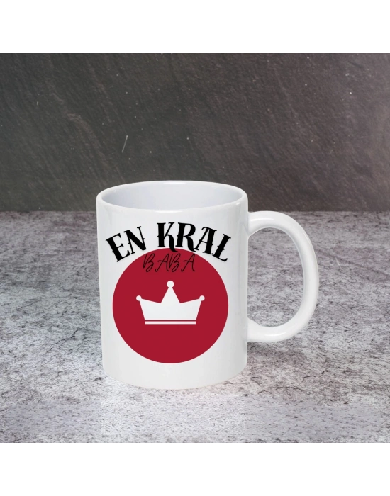 Babalar Günü 1 Numaralı Baba Baskılı Kupa Bardak